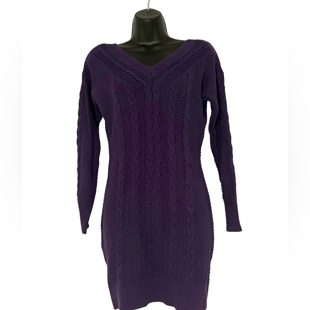 Abercrombie & Fitch Purple Sweater Dress